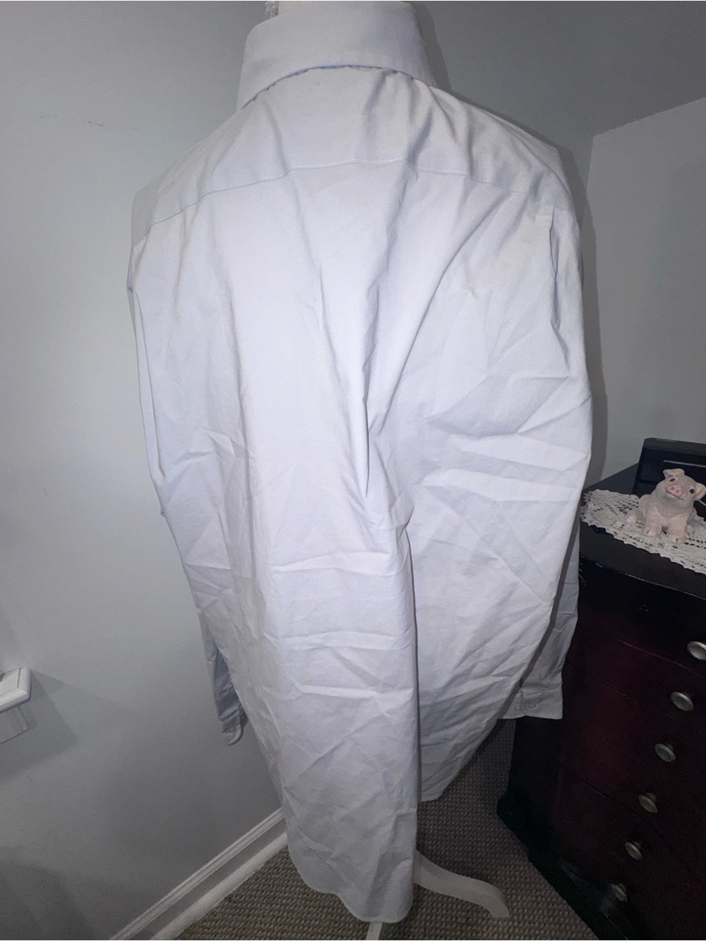 Men's Classic Gray Dress Shirt - Crisp Formal Shirt - Picture 4 of 7
